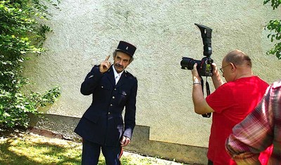 Jean Eglin l'acteur et Jean-Paul Brodbeck