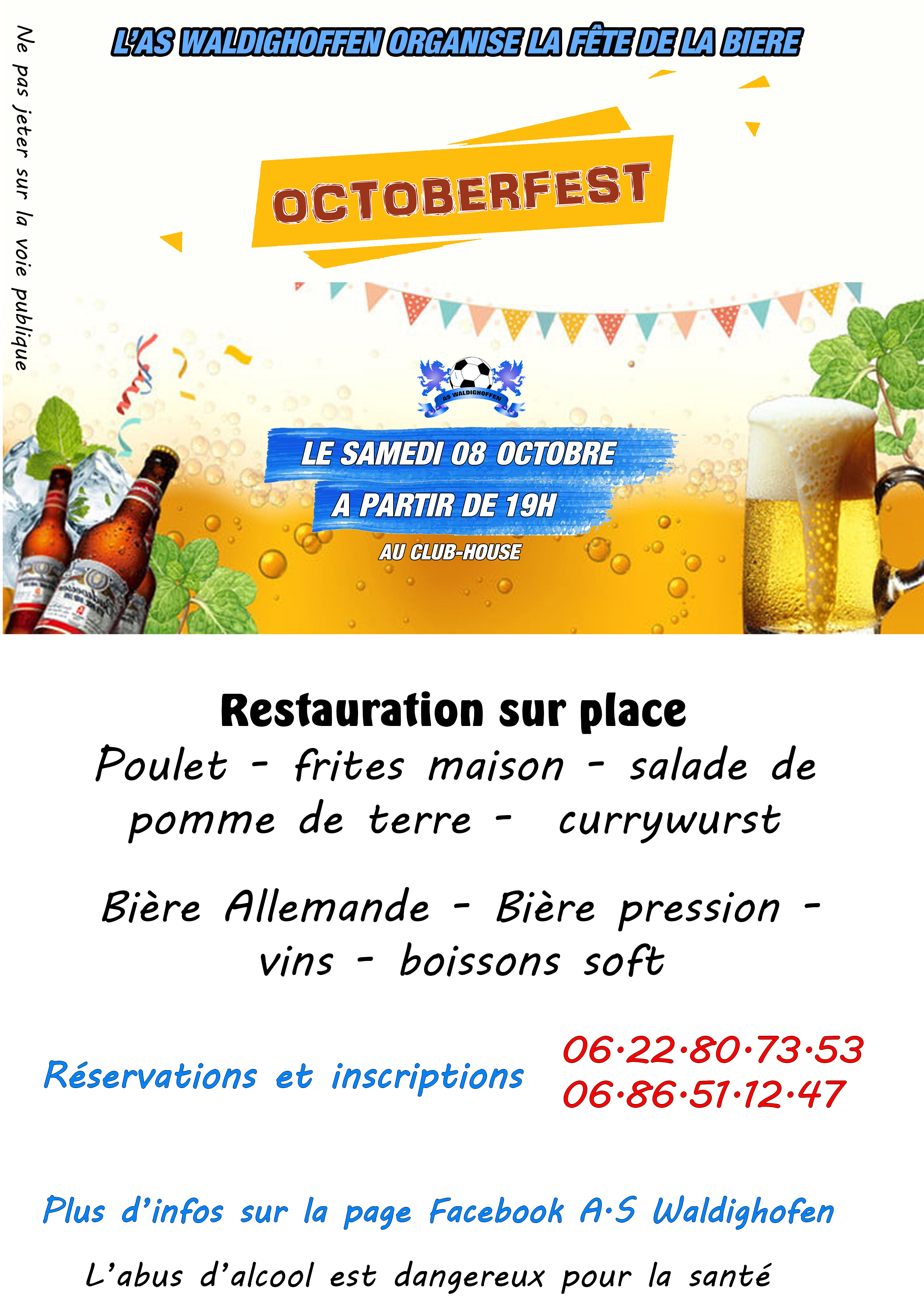 Affiche soirée Oktoberfest 2022