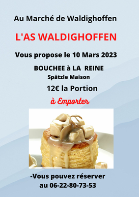 AS Waldighoffen - vente bouchée à la reine