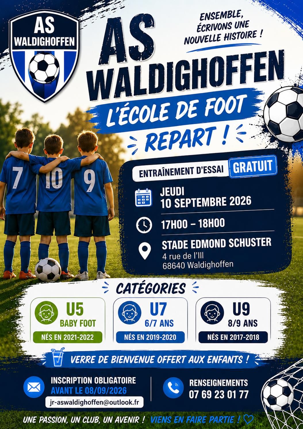 Entrainement d'essai au foot