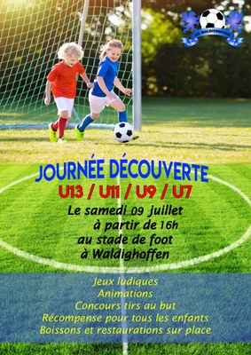 Samedi 09 juillet : journée découverte du football