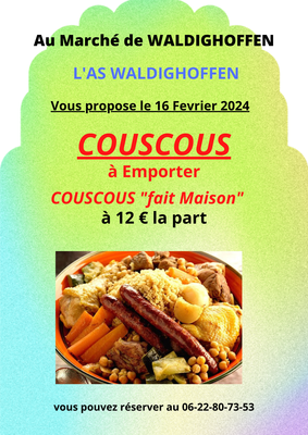 Vendredi 16 février, vente de couscous