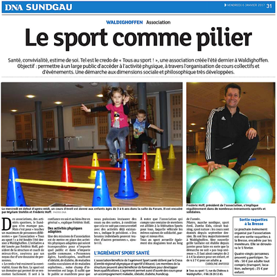 2016/01/06 - DNA - Le Sport comme pilier