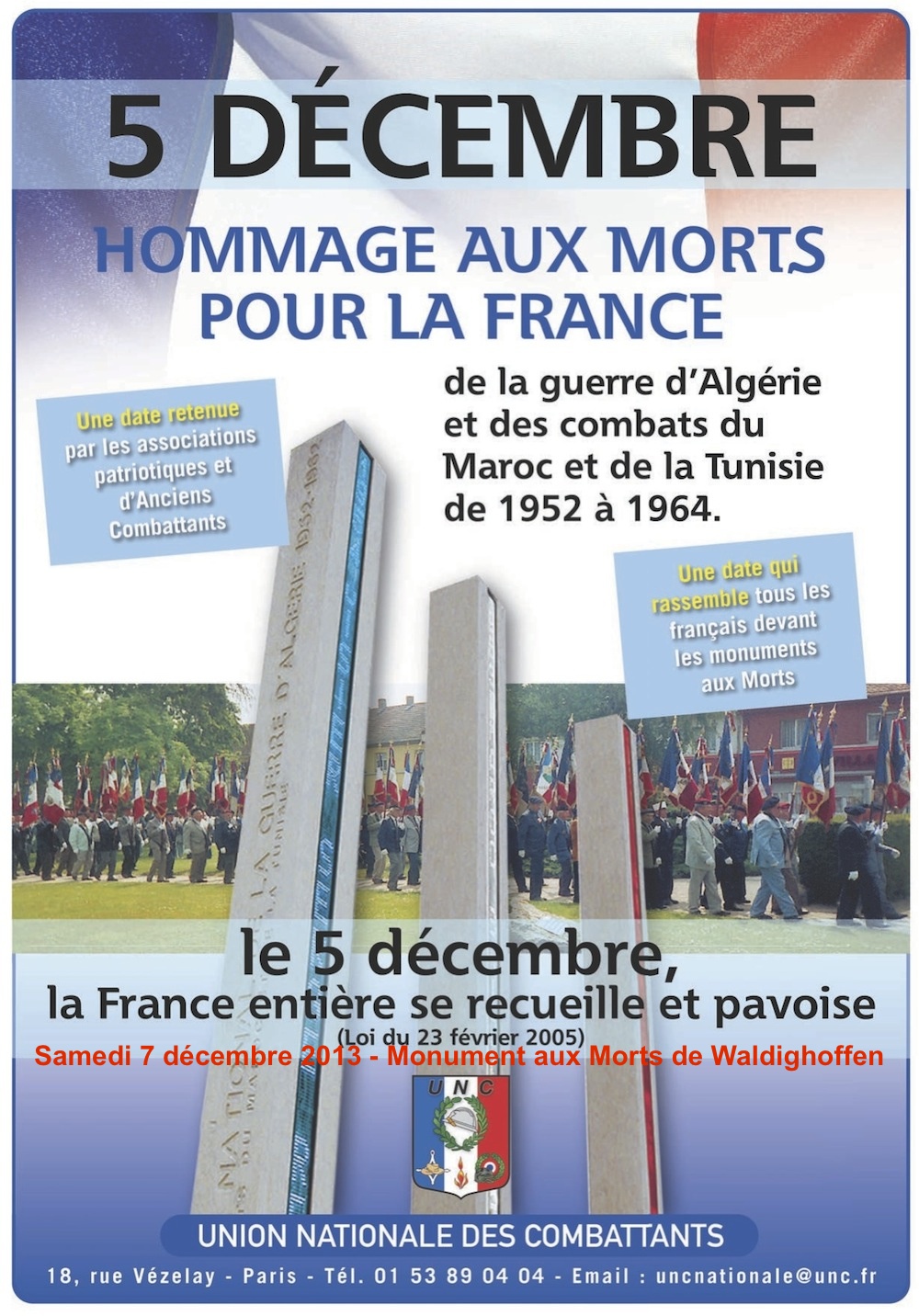 Affiche 5 décembre 2013