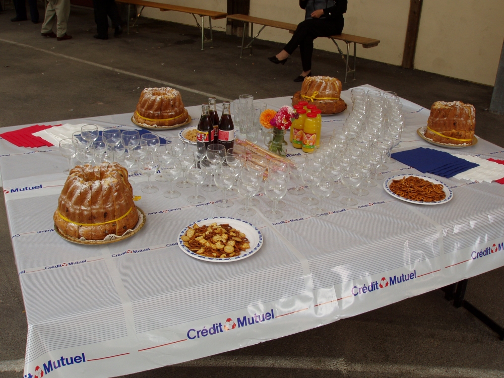 Congrès Départemental UNC 09.09.2007 table de vin d'honneur