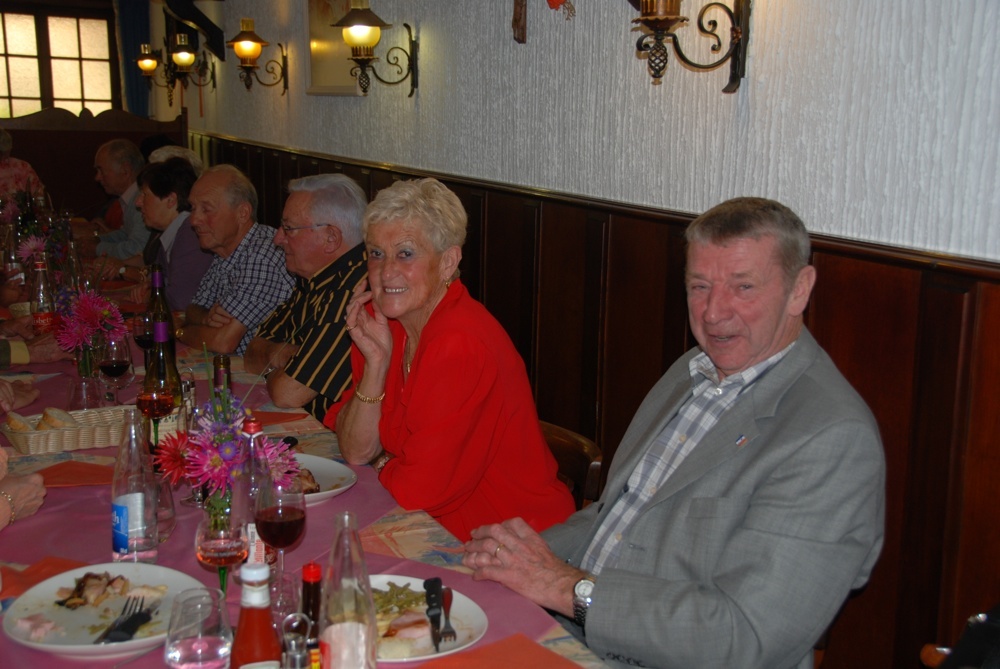 Repas amical 2009 - M. Burget et Mme Brunner