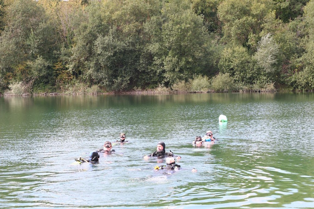 Photo gravière cours de plongée eurodiving