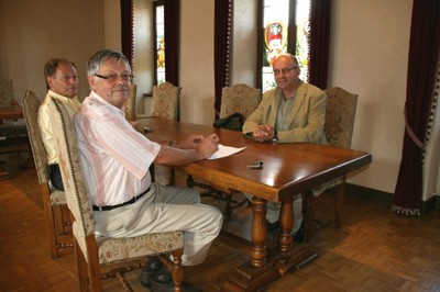 Rencontre entre le Père Smoter et les élus de Waldighoffen