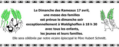 Messe des familles Dimanche des rameaux 2011