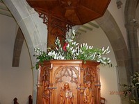 La chaire magnifiquement décorée