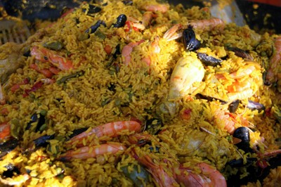 Paella gros plan