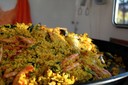 Vue rapprochée paella