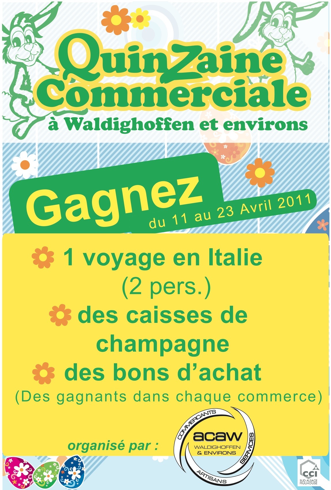 Affiche de la quinzaine commerciale 2011 de l'ACAW
