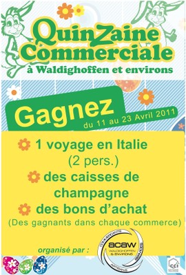 Affiche de la quinzaine commerciale 2011 de l&rsquo;ACAW