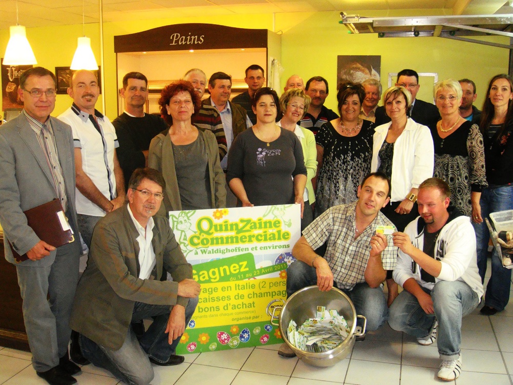 Les commerçants de l'ACAW au tirage au sort de l'opération Pâques 2011