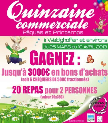 Affiche commerciale Pâques Acaw 2013