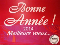 La carte de voeux de l'ACAW pour ses voeux de bonne année 2014.