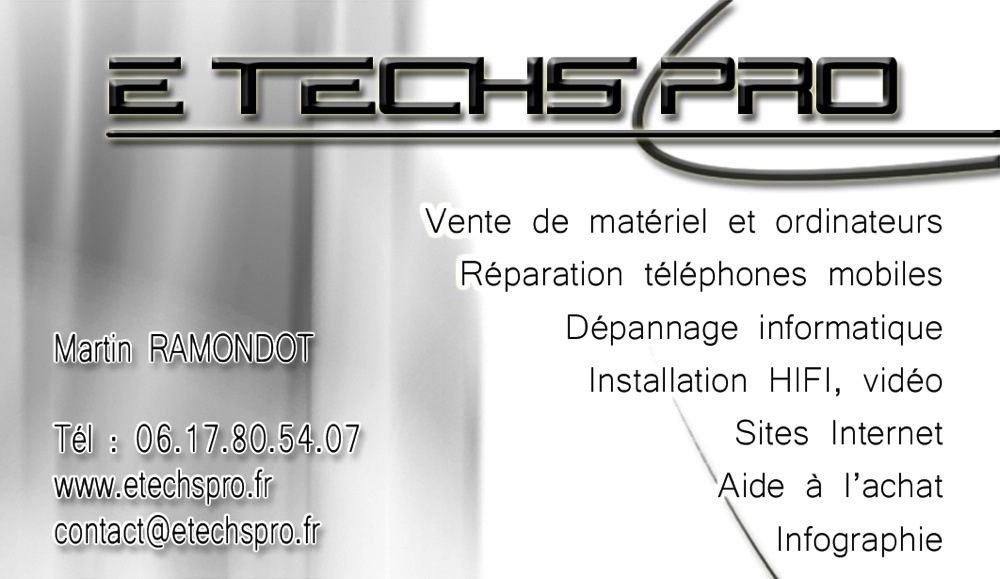 Carte de visite E Techs
