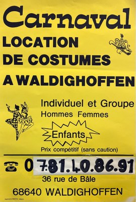 Affiche location de costumes