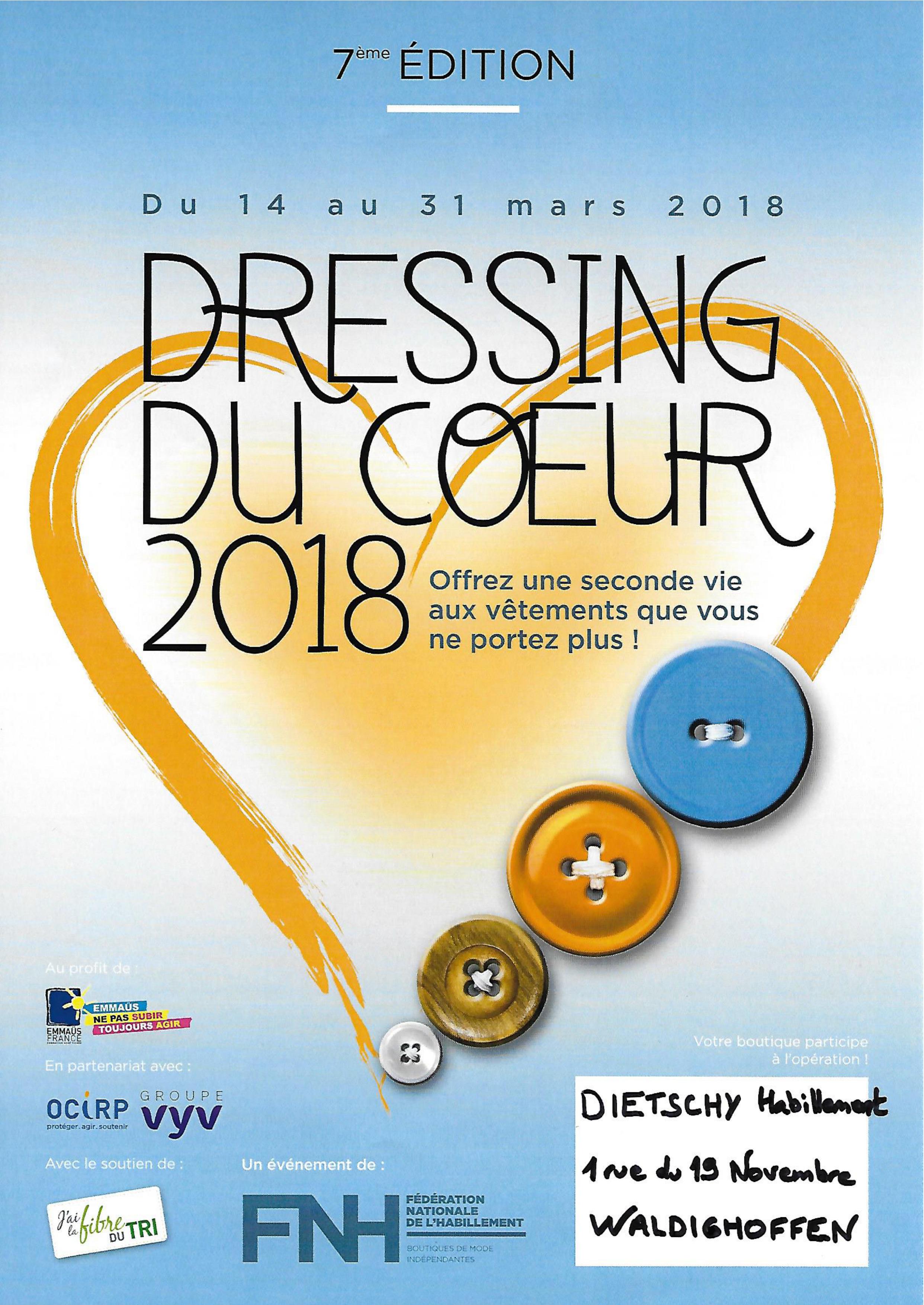Affiche 2018 Opération dressing coeur