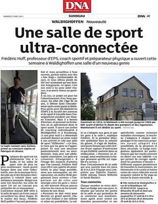 2018/04/27 Une salle de sport ultra connectée-DNA