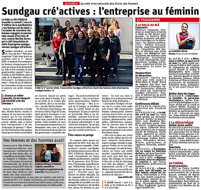 2020/03/04 - L'Alsace - Les Femmes ont du talent 2020/03/04 - L'Alsace - Les Femmes ont du talent