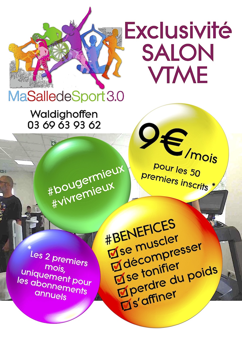 Affiche promotion Ma Salle de Sport 3.0 - Salon VTME 2019