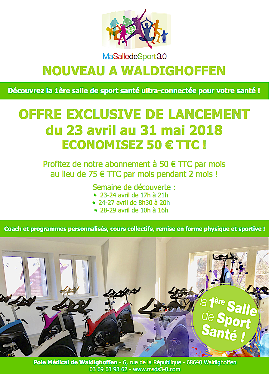 Flyer Offre exclusive de lancement Ma Salle de Sport 3.0