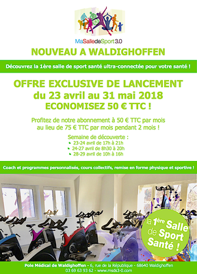 Flyer Offre exclusive de lancement Ma Salle de Sport 3.0