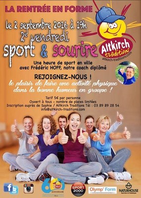 Sport et Sourire - 2 sept 2016 à Altkirch avec Frédéric Hoff et Altkirch Traditions