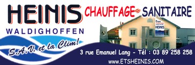 L'affiche des Ets Heinis à Waldighoffen