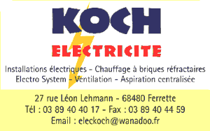Koch Électricité à Ferrette