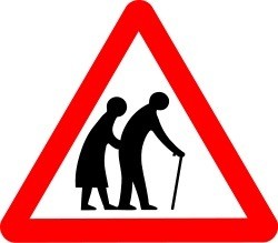 Clipart panneau personnes âgées