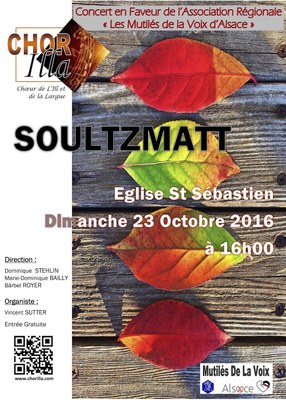 Affiche Concert Chorilla Soultzmatt
