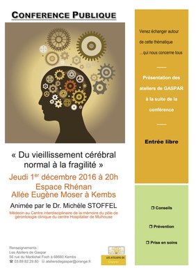 Affiche flyer conférence publique atelier de Gaspar 2016