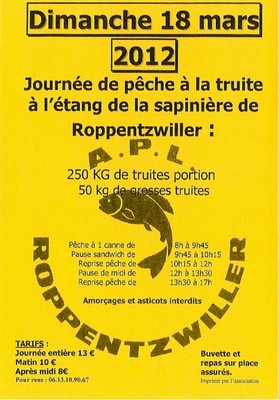 Affiche journée de pêche à Roppentzwiller