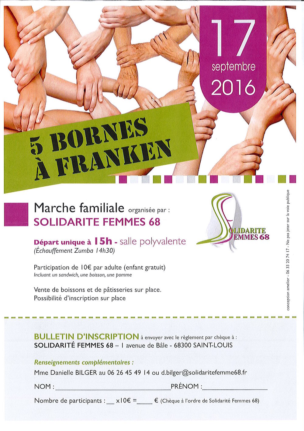 Affiche Solidarité Femmes 68