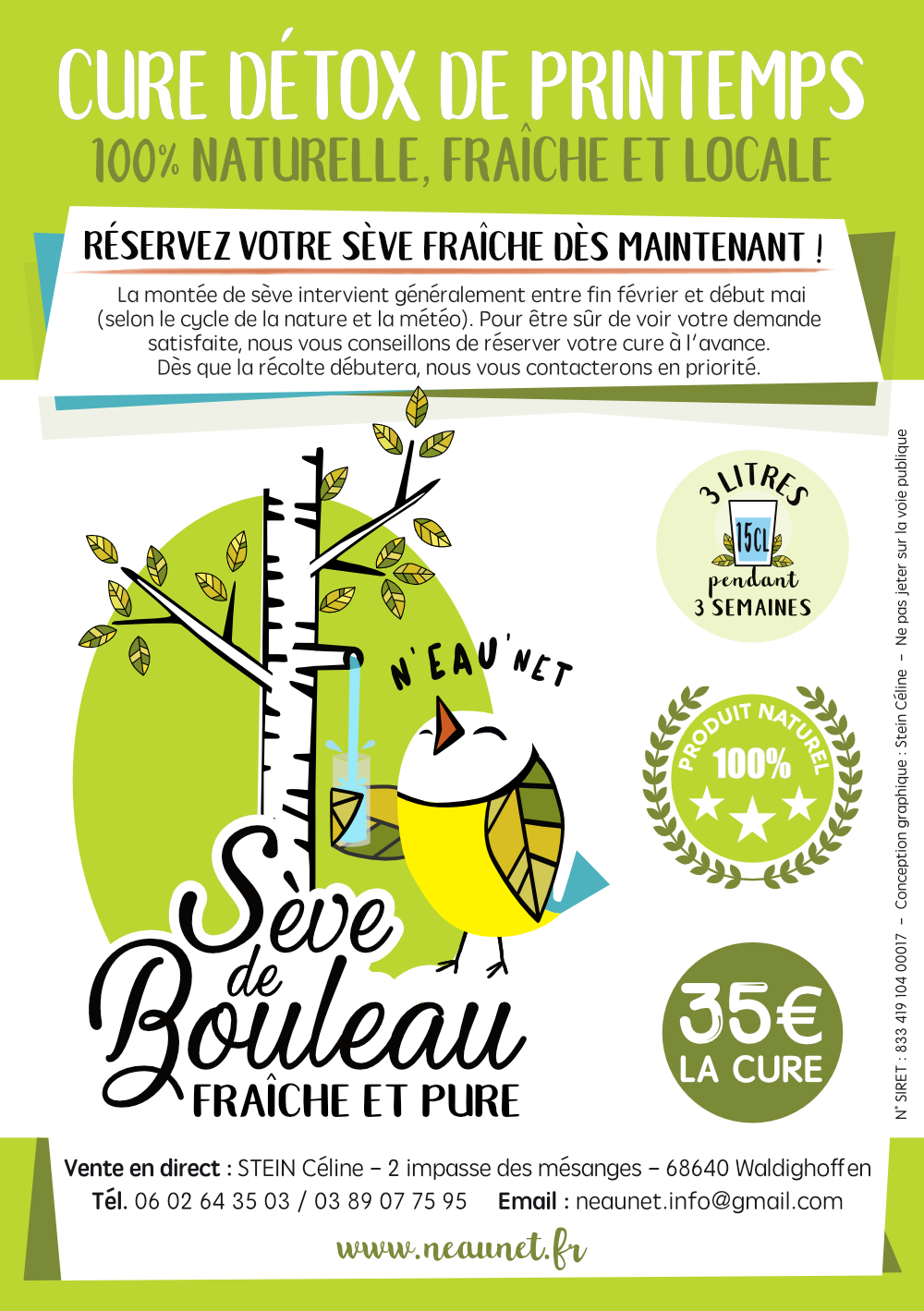 Affiche sève de Bouleau