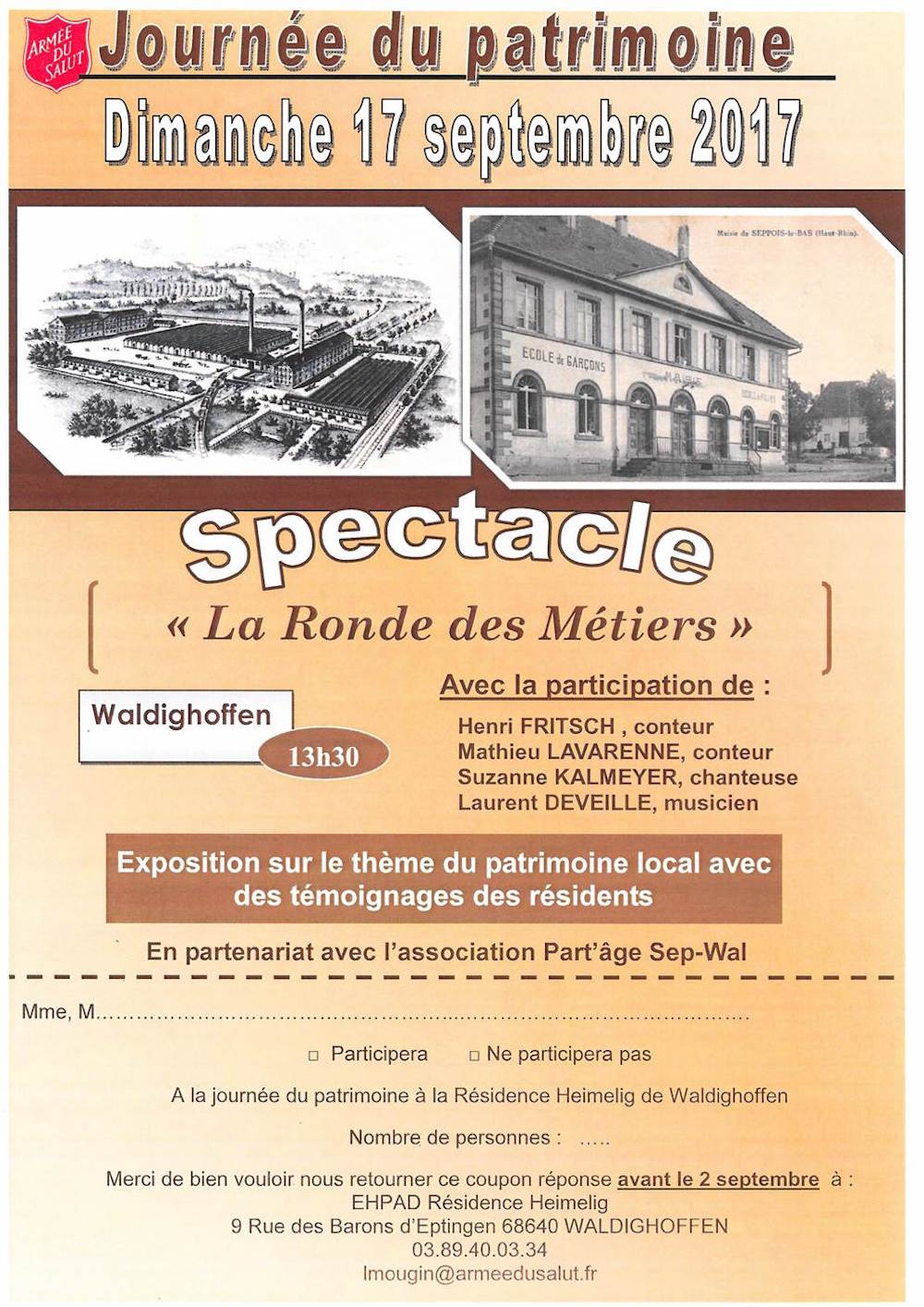 Affiche Journée du patrimoine septembre 2017