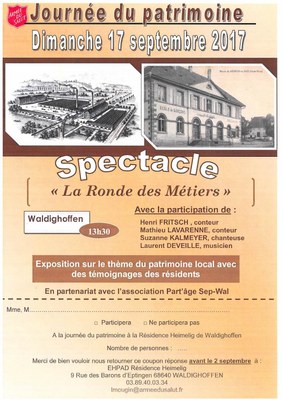 Affiche Journée du patrimoine septembre 2017