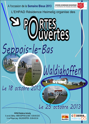 Affiche portes ouvertes 2013 Ehpad