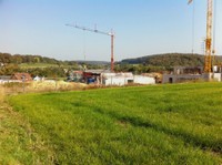 Chantier EHPAD vu de la rue de Ferrette