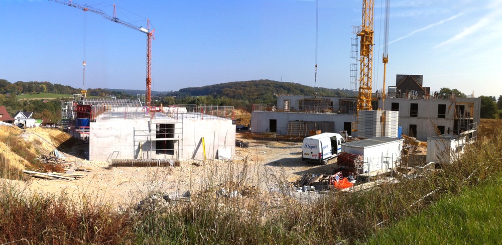 Vue du chantier de l'EHPAD le 11 octobre 2010