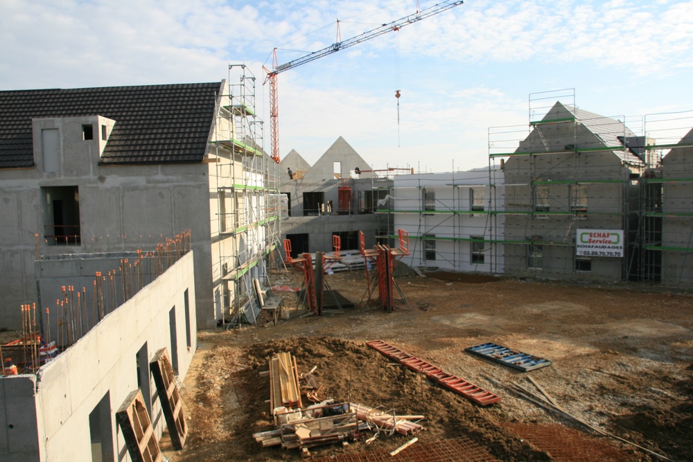 Les  bâtiments de l'EHPAD prennent forme