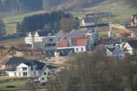 Vue depuis le Sonnenglantz du chantier de l&rsquo;EHPAD