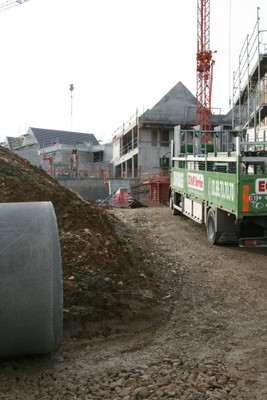 Le chantier de l'EHPAD, le 18 janvier 2011