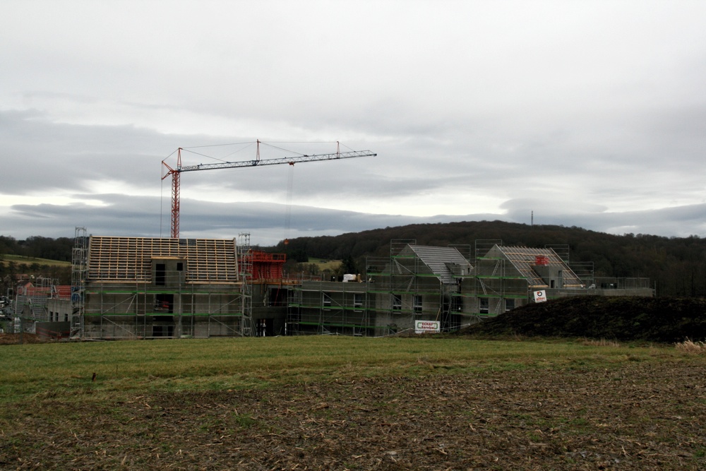 Les travaux de la future maison médicalisée de Waldighoffen, le 13 janvier 2011