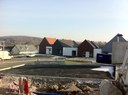 Vue du bas du bâtiment en chantier au 18 janvier 2012 de l'Ehpad de Waldighoffen.