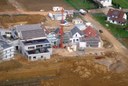 Un autre angle de photo aérienne prise depuis un ULM du chantier de la future maison médicalisée de Waldighoffen, prise en avril 2011.
