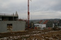 Vue du chantier de l&rsquo;EHPAD, le 24 janvier 2011